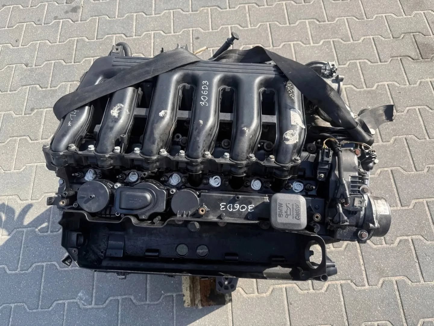 BMW E60 M57D30 3.0 Complete Engine with Transmission - Image 6
