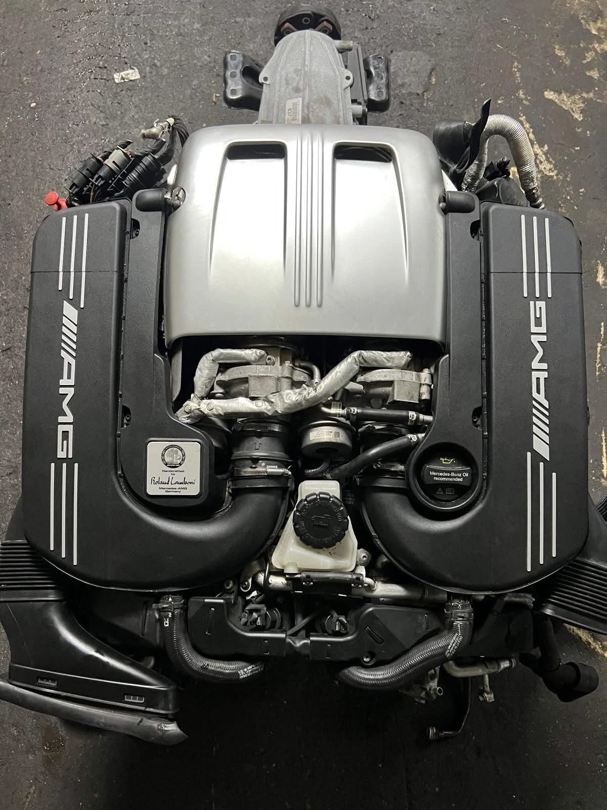 Mercedes Benz M177.980 4.0L Twin Turbo Complete Engine with Transmission - Image 2