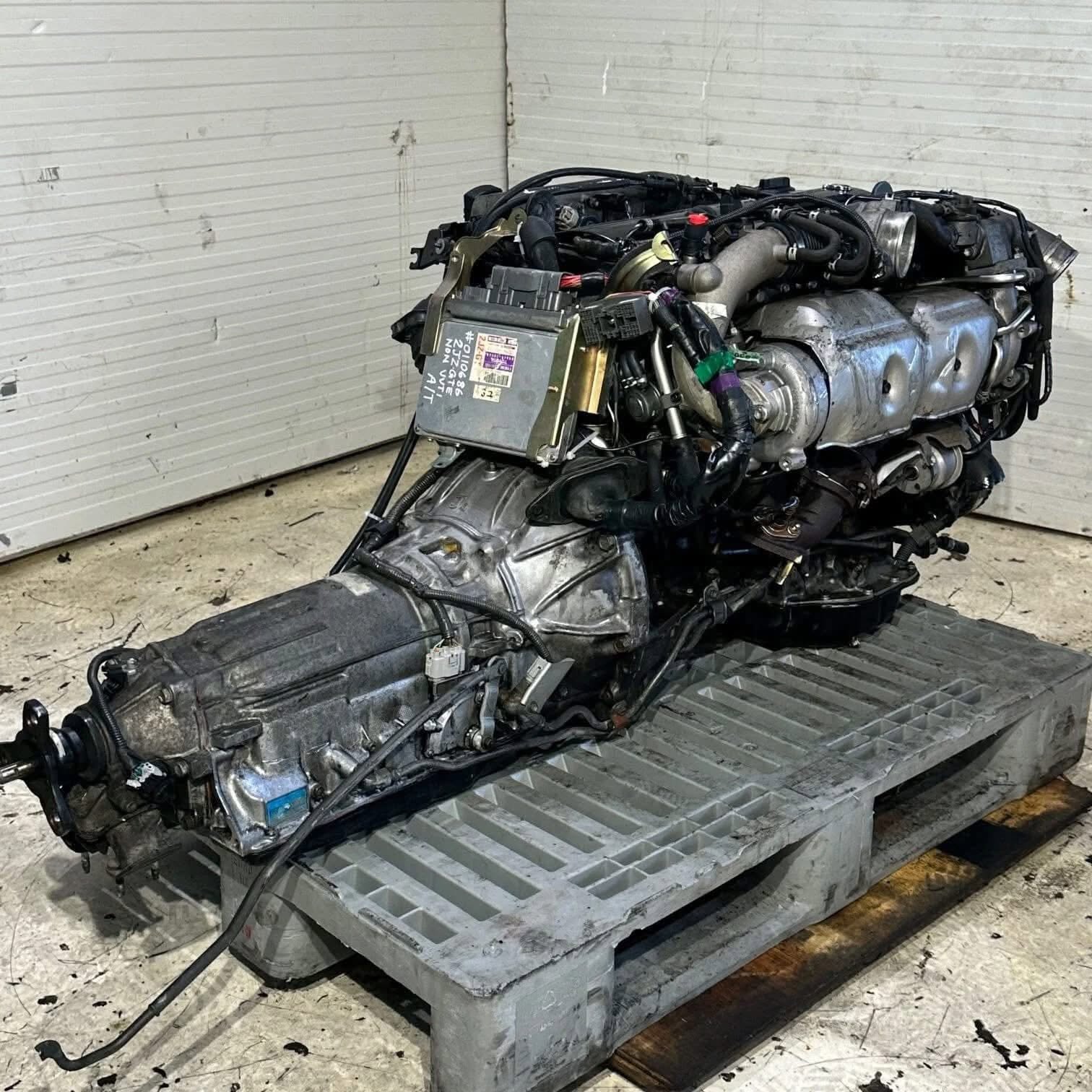 JDM Toyota 2JZ-GTE Twin Turbo Non - VVTI Complete Engine with Automatic Transmission
