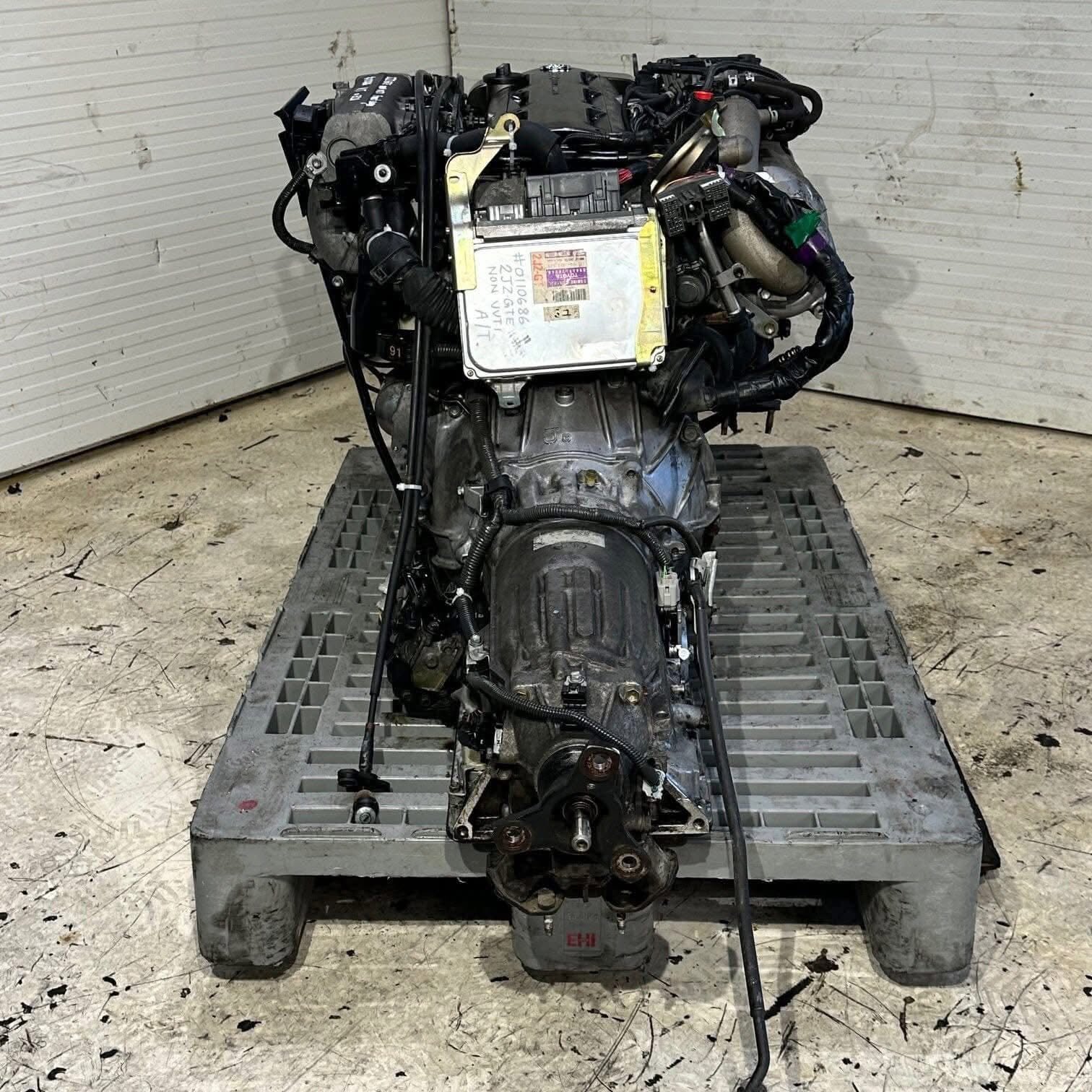 JDM Toyota 2JZ-GTE Twin Turbo Non - VVTI Complete Engine with Automatic Transmission - Image 5